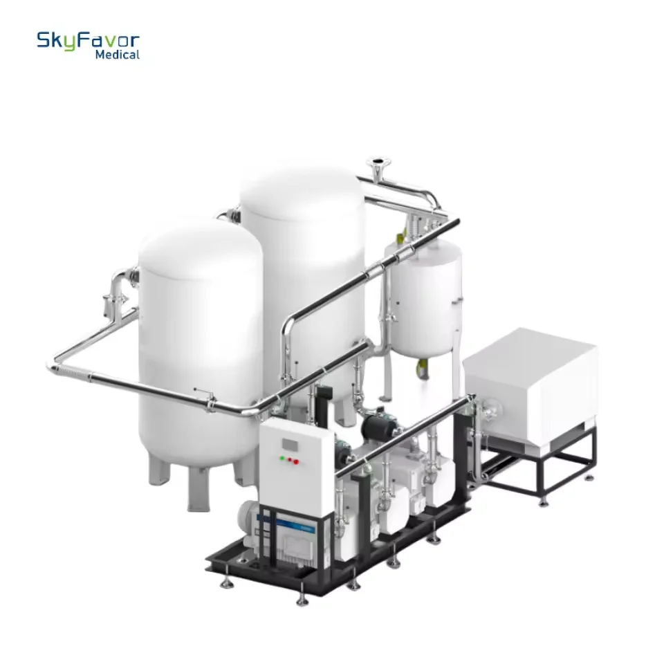 Customization 63m3/h 2KW*2 Medical vacuum pump rotary vane pump system for medical gas system