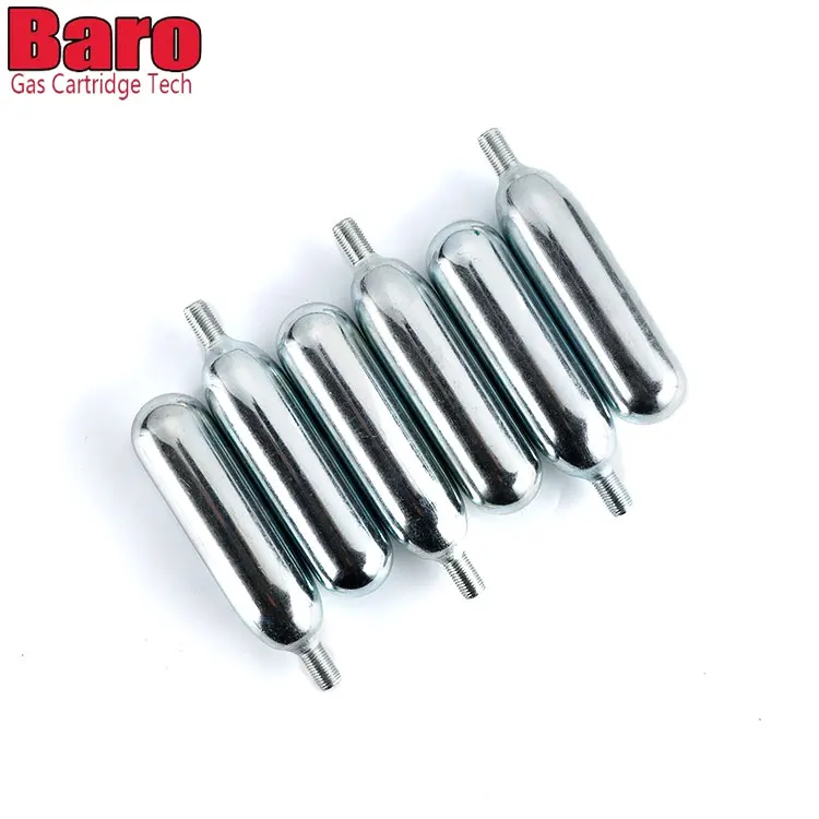 High Quality Tire Air Refill Plain Neck 38g CO2 Cartridge Gas Bottle 38g CO2 Gas Cylinder