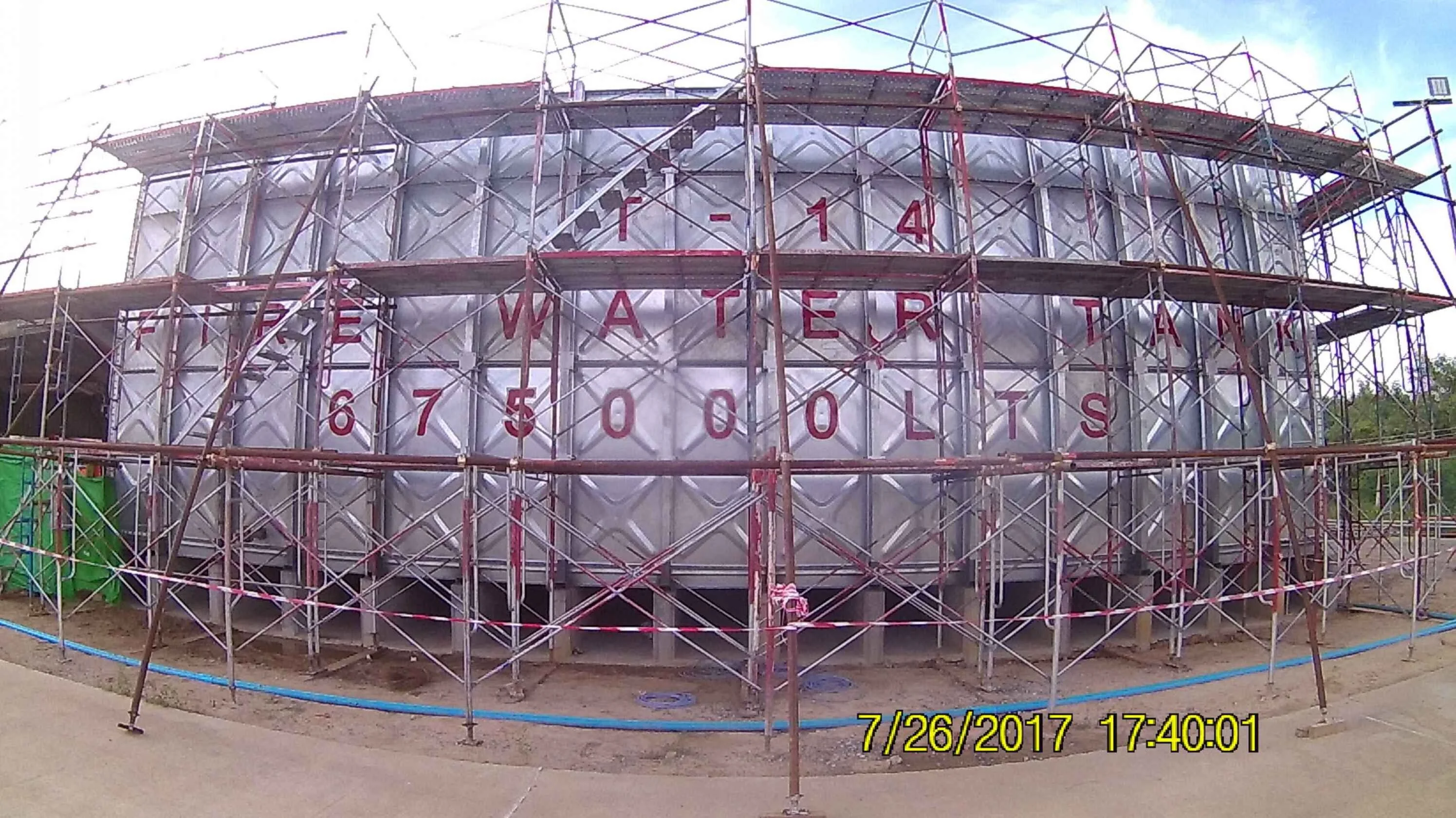 Firefighting galvanized iron sheet water storage tanks for fire sprinkler system, hydrant