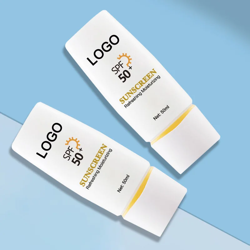 OEM Facial Anti Sunburn Sunblocking Foundation Sunscreen Lotion Private Label SPF 50+++ Face Body Whitening Sunscreen Cream