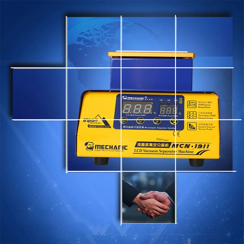 MECHANIC MCN 1911 Built-in Vacuum Pump Phone LCD Touch Screen Separator Machine 7 Inches Phone Repair Separation With Auto Sleep