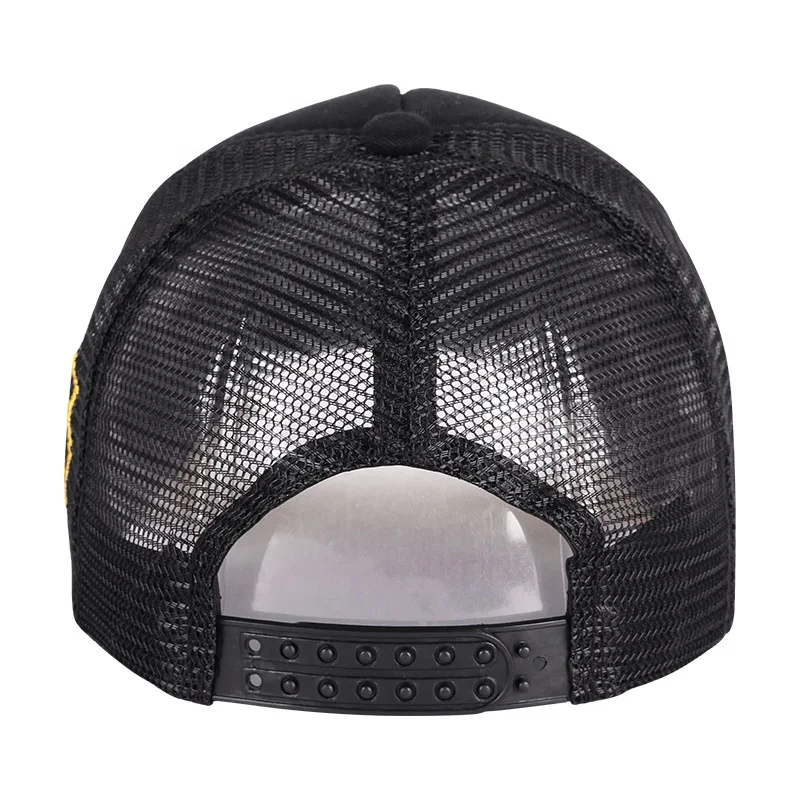 Custom 5 Panel Breathable Summer Embroidery Mesh Baseball Cap