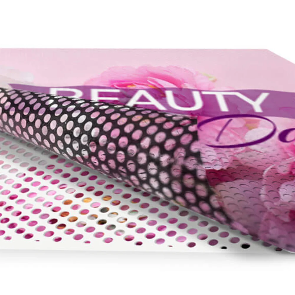 Матовая наклейка одностороннее видение ПВХ Наклейка Окно перфорированные виниловые наклейки для рекламы в бизнес-магазине