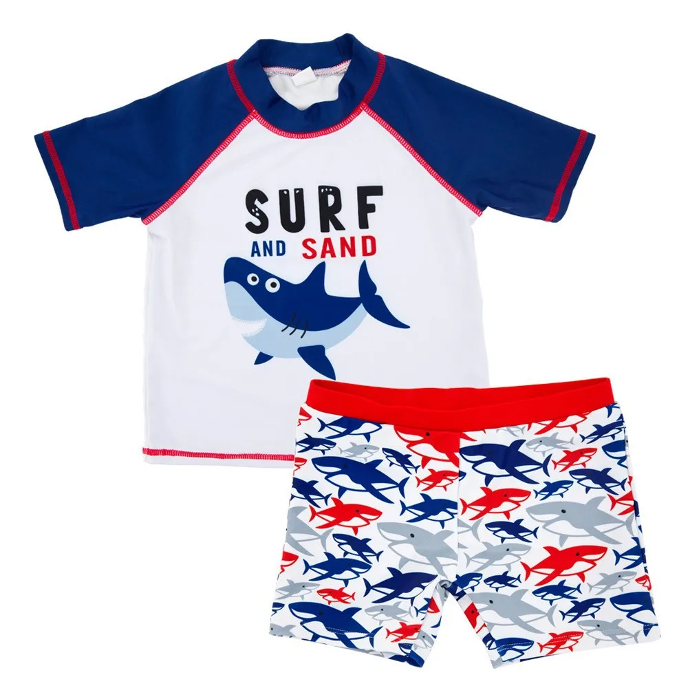 2024 Boys two pieces swimsuit set cartoon printing spa swimming wholesale swimwear beachwear kids for boys