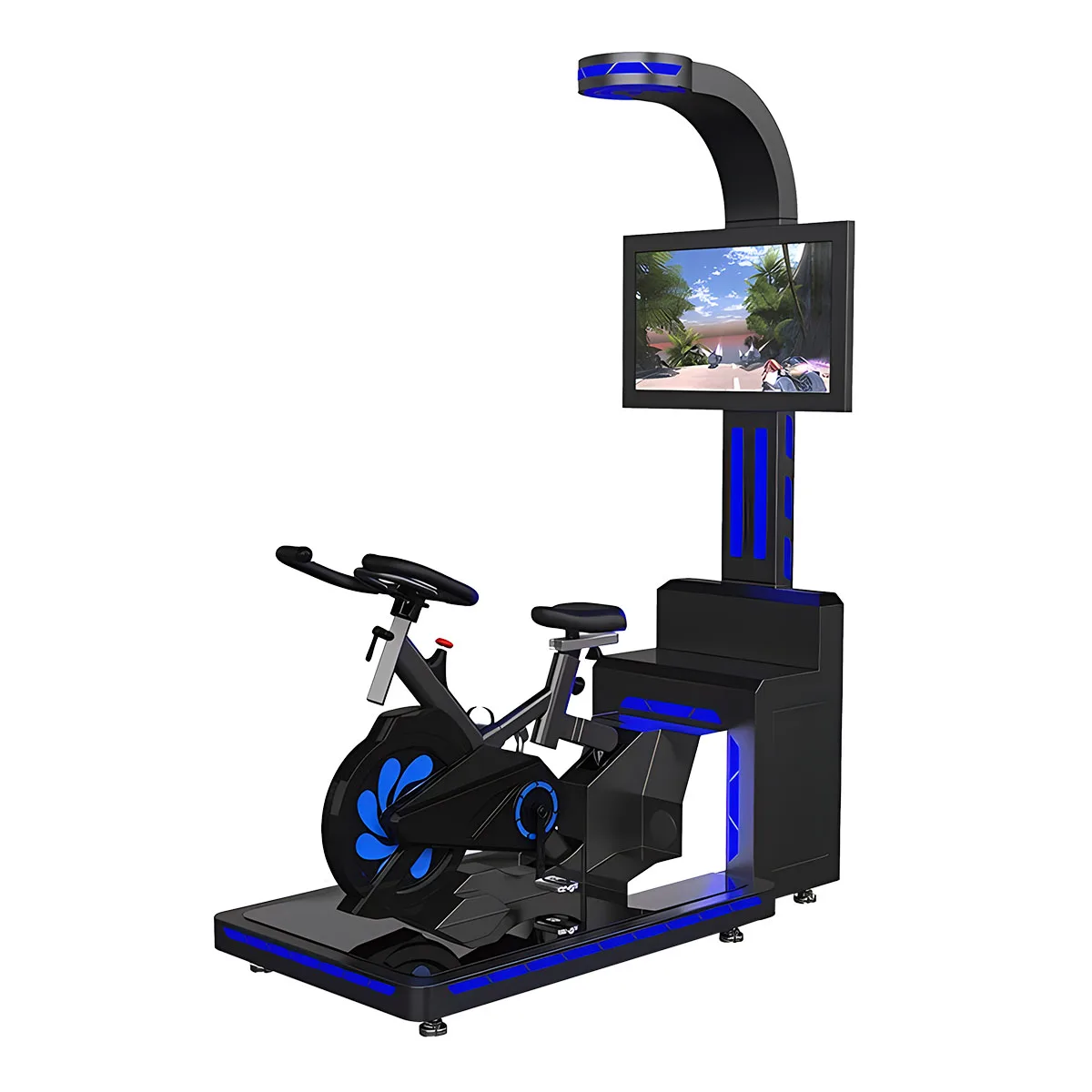 Super Attractive Exciting Adults VR Ride On Bike Virtual Reality Amusement Ride 9D VR Exercise Spinning Arcade Riding Bicycle