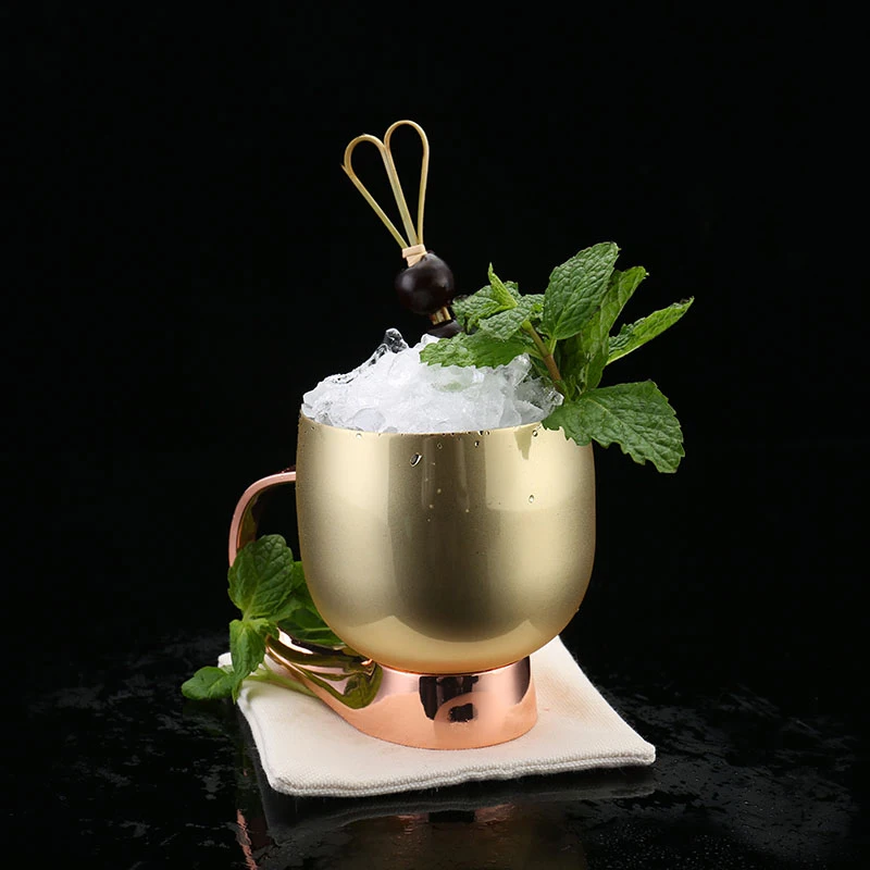 Factory direct sales bar cup 370ml stainless steel 304 mule cup cocktail cup bar tool decoration beer mug