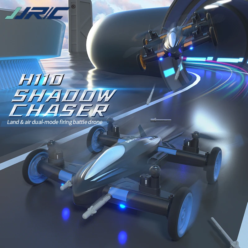 2023 Новый JJRC H110 летающий автомобиль Радиоуправляемый Дрон Радиоуправляемая машина игрушки 6-колесный скоростной танцующий гоночный с дистанционным управлением для