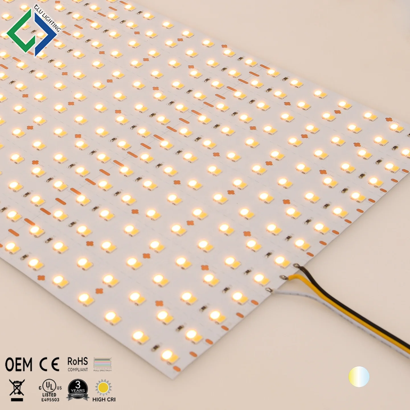 Гибкая Светодиодная панель Ra95 24x50 bi color 5630 режущая для пленочного заднего освещения 24 В