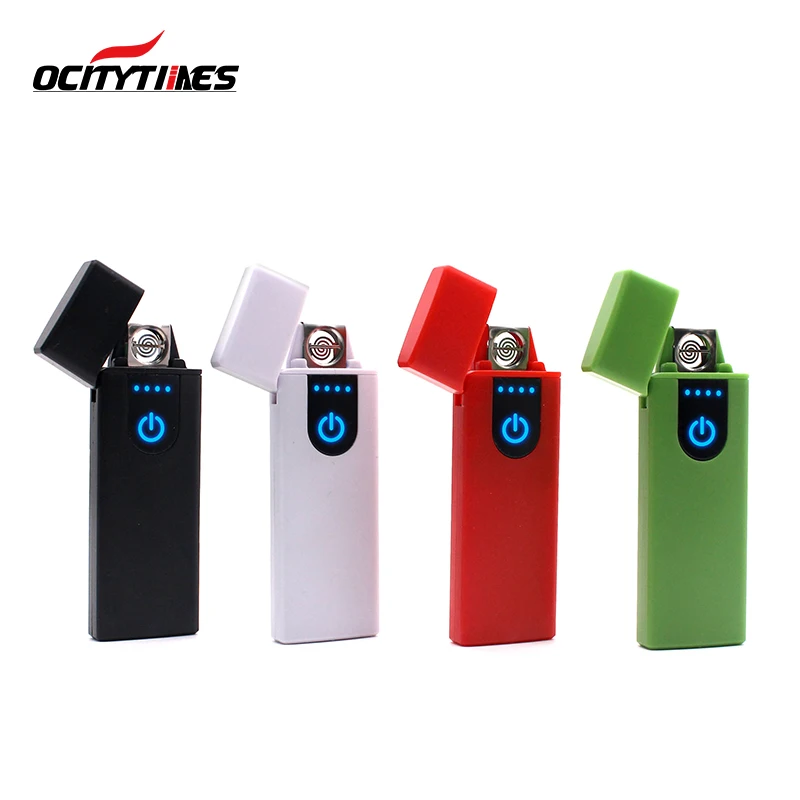 OCITYTIMES wholesale new model 200mah big power electric double arc usb lighter rechargeable & windproof usb lighter