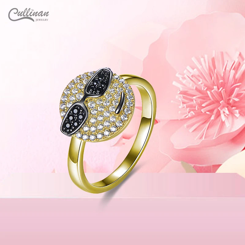 Face Earrings Trendy Full Rhinestone Zircon Stud 925 Sterling Silver Earrings Set Gift Ideas