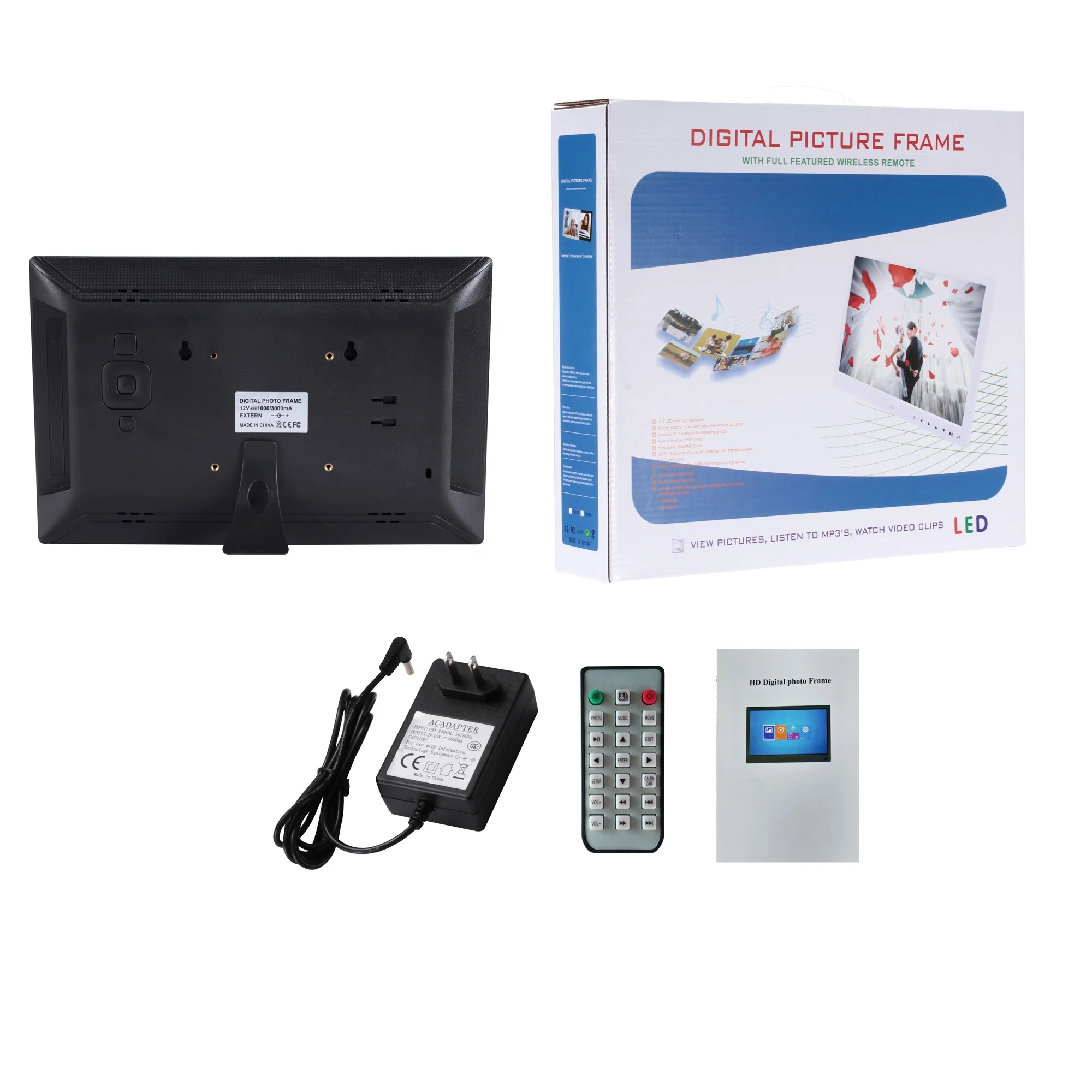 XCLT V56 IPS HD Plastic video loop mp4 13 inch digital advertising player