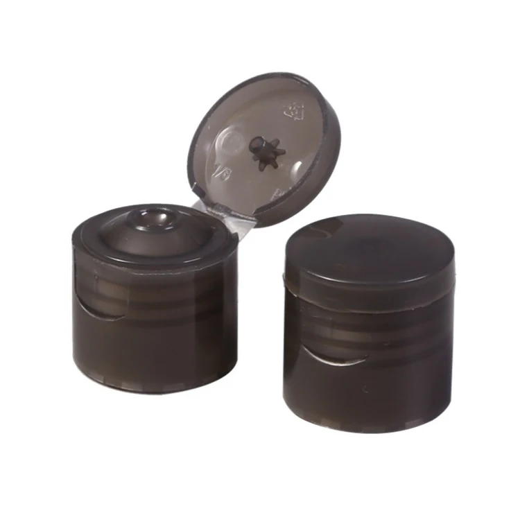 
screw cap plastic lids 20mm 24mm 28mm Cosmetic packaging plastic flip top cap 