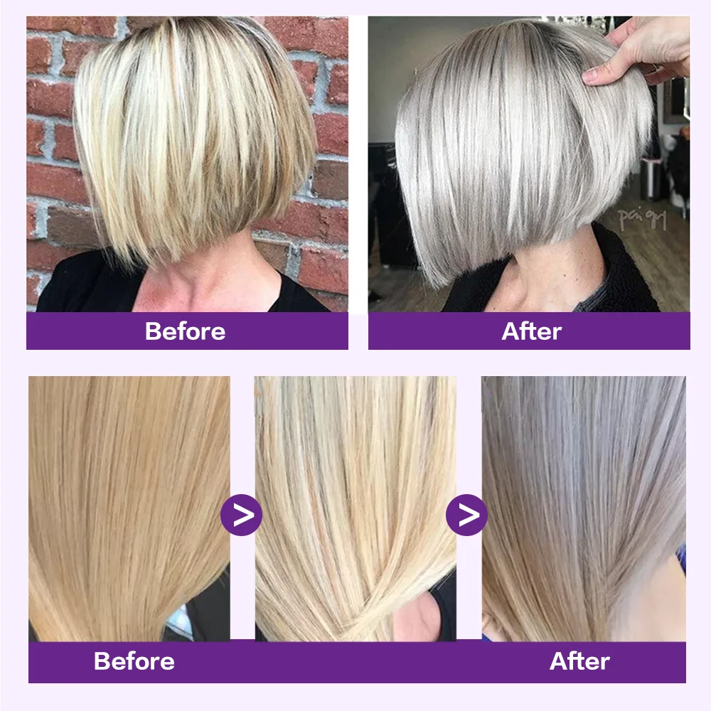 Purple Color Hair Mask Argan Oil Coconut Oil Anti Aging Platinum Blonde Hair Mask Repair Deep Hydration Hair Treatment Mask
