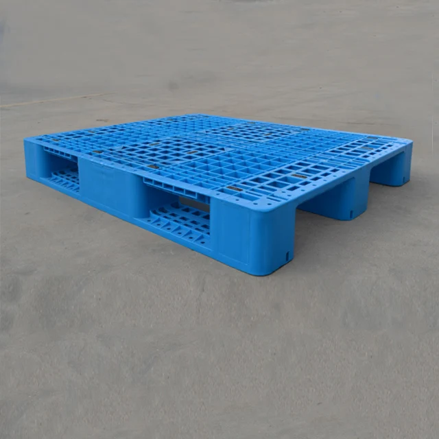 
HDPE steel reinforced 4-way warehouse food grade heavy shelf plastic pallet 