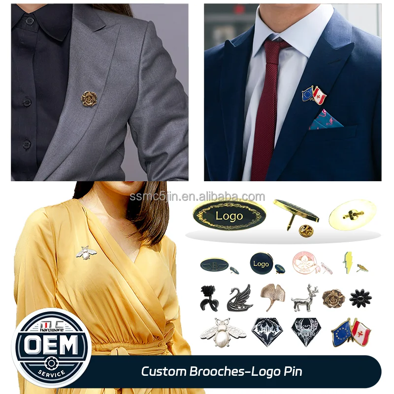 OEM Custom Metal Name Badge High Quality Brooch Stick Pins Custom Enamel Lapel Pins Logo Personalized Pin Badge