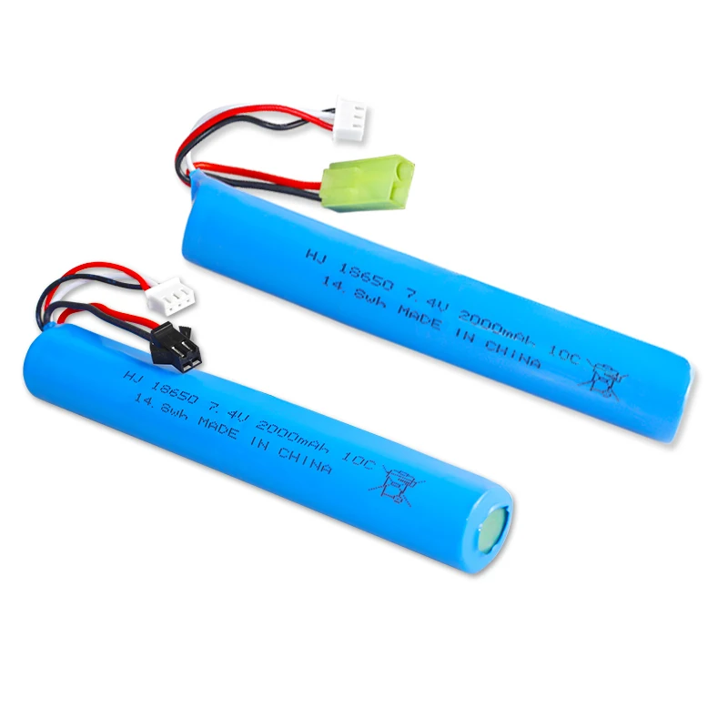 Фабрика 18650 rc Электрические модели батареи 10C 7 4 V 2000mAh поезд игрушки батарея работает пистолет игрушка для детей