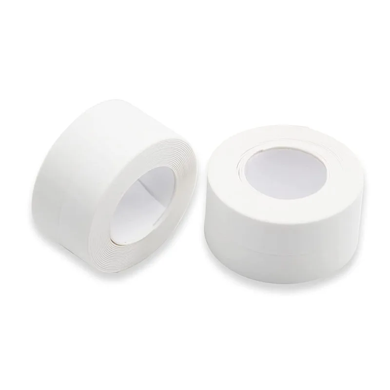 White 3.2M Length Self Adhesive Bath Trim Wall Seam Tape Sink Basin Edge Trim Kitchen Sealing Strip