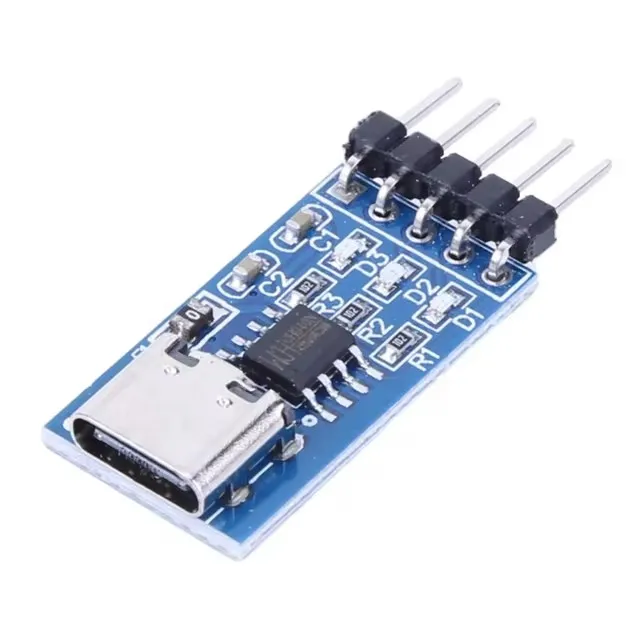 Type C To TTL Serial Port CH340N Module USB To Serial Adapter 5 Pins Serial Communication Module Upgrade MCU Download Brush Line