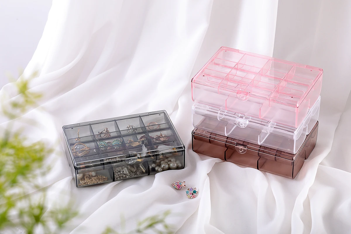 4 Tier jewelry storage organizer home container,Storage Organizer Jewellery with Dividers