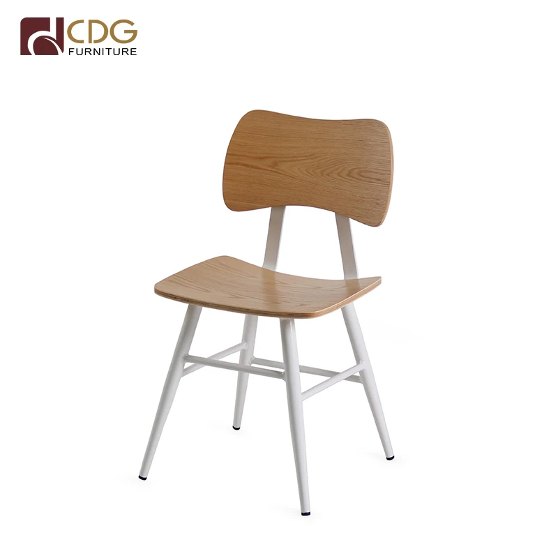 Hot Sale Wooden Furniture Metal Frame Wood Restaurant Dining Chair