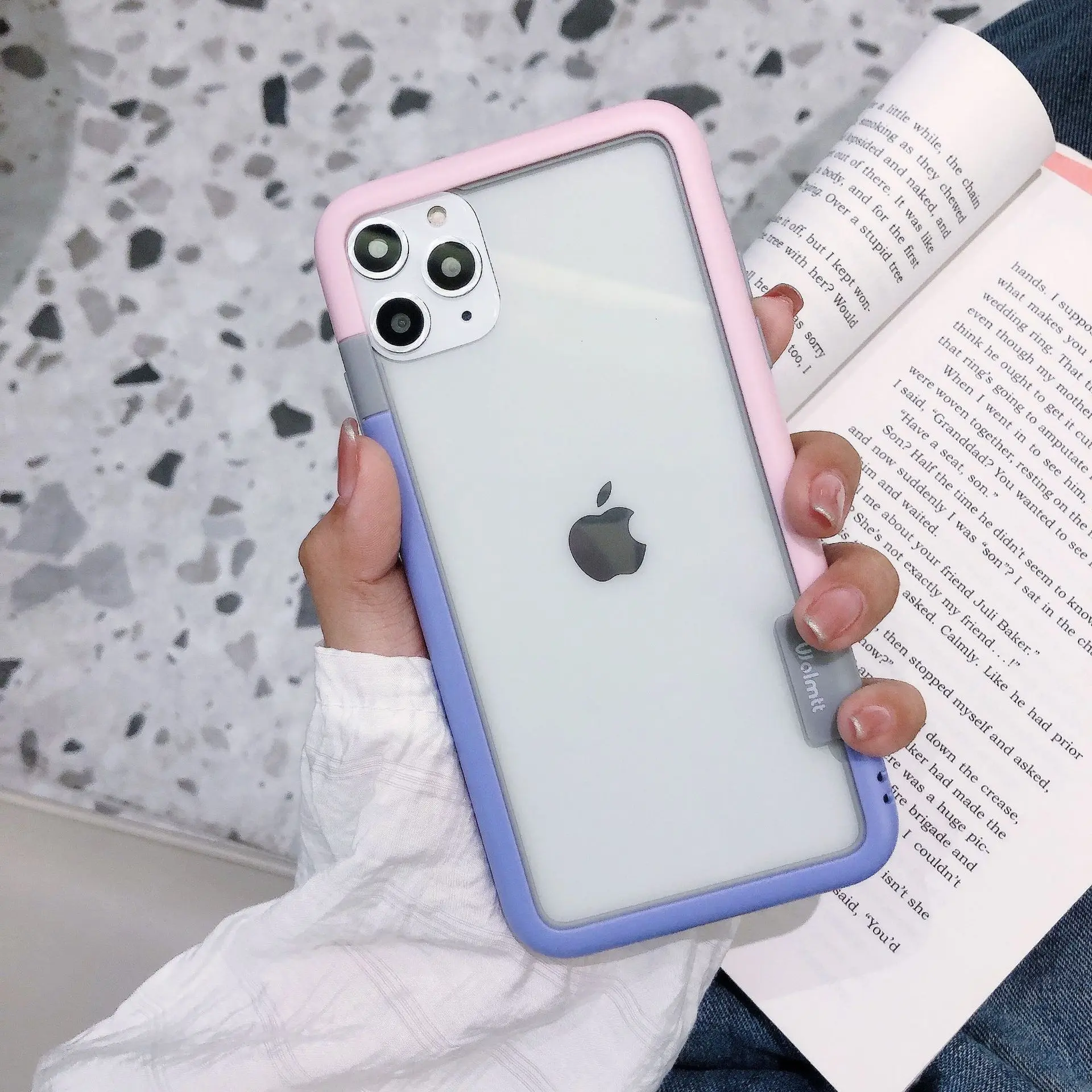 Wholesaling And Retailing Unique Simple Contrast Border Phone Case For Iphone 11 12 13 Pro Max