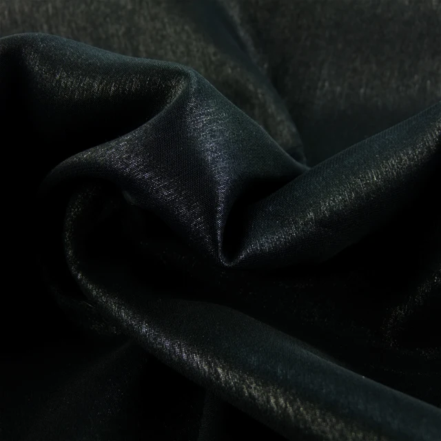 customized color textile material fabric black 100% polyester woven fabric with lurex for arab robe