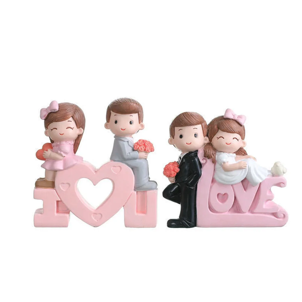 
Hot sale bride and groom Dolls ornaments resin crafts party supplies decorastions 