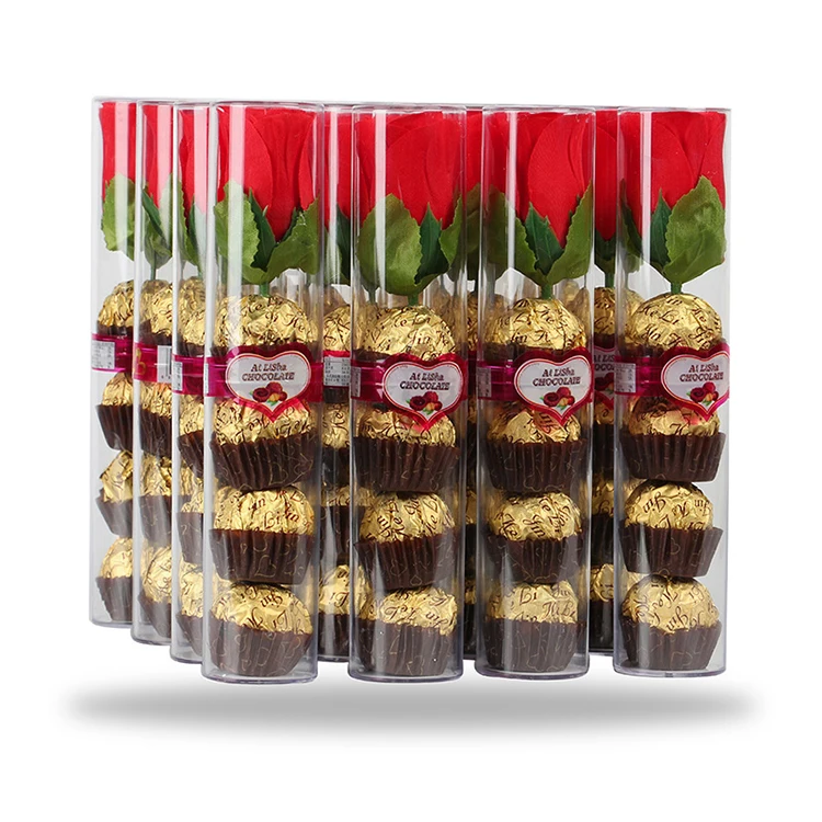 
Kaiping Oem Rose Choco Shop Peanut Dark Chocolate 