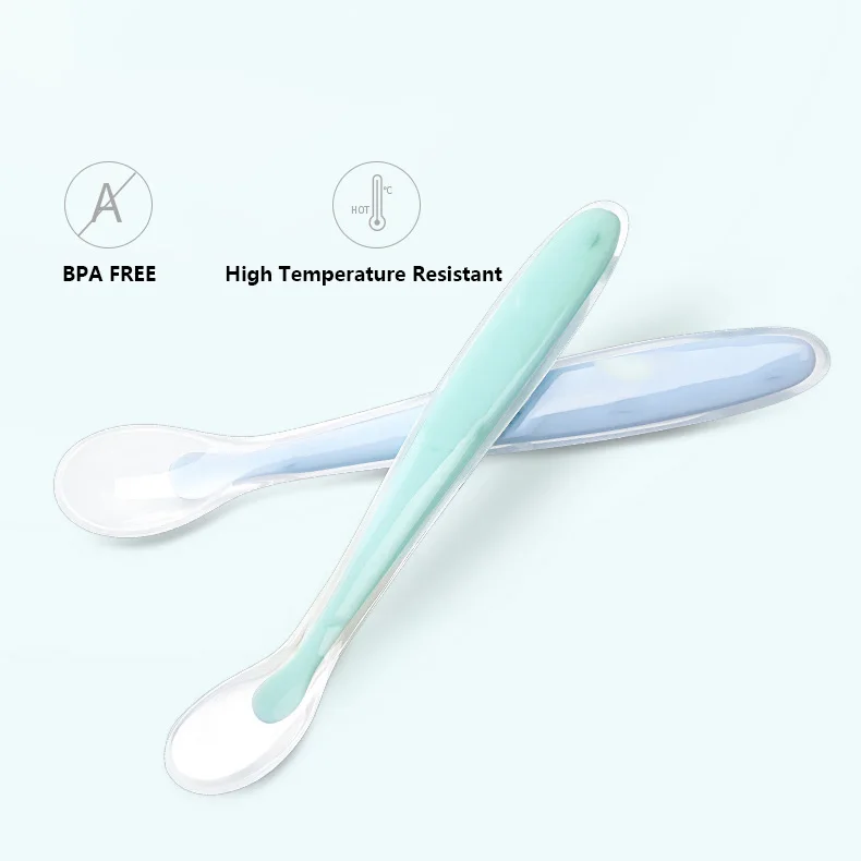 Wholesale baby feeding supplier baby accessories silicone baby training spoon