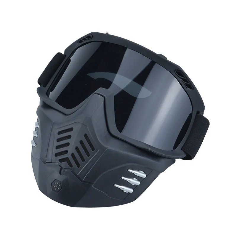 Windproof Sports Riding Snow HD Snowmobile Riding Motocross Mask Glasses Full Face Motorcycle Helmets Snowboard Ski Goggles