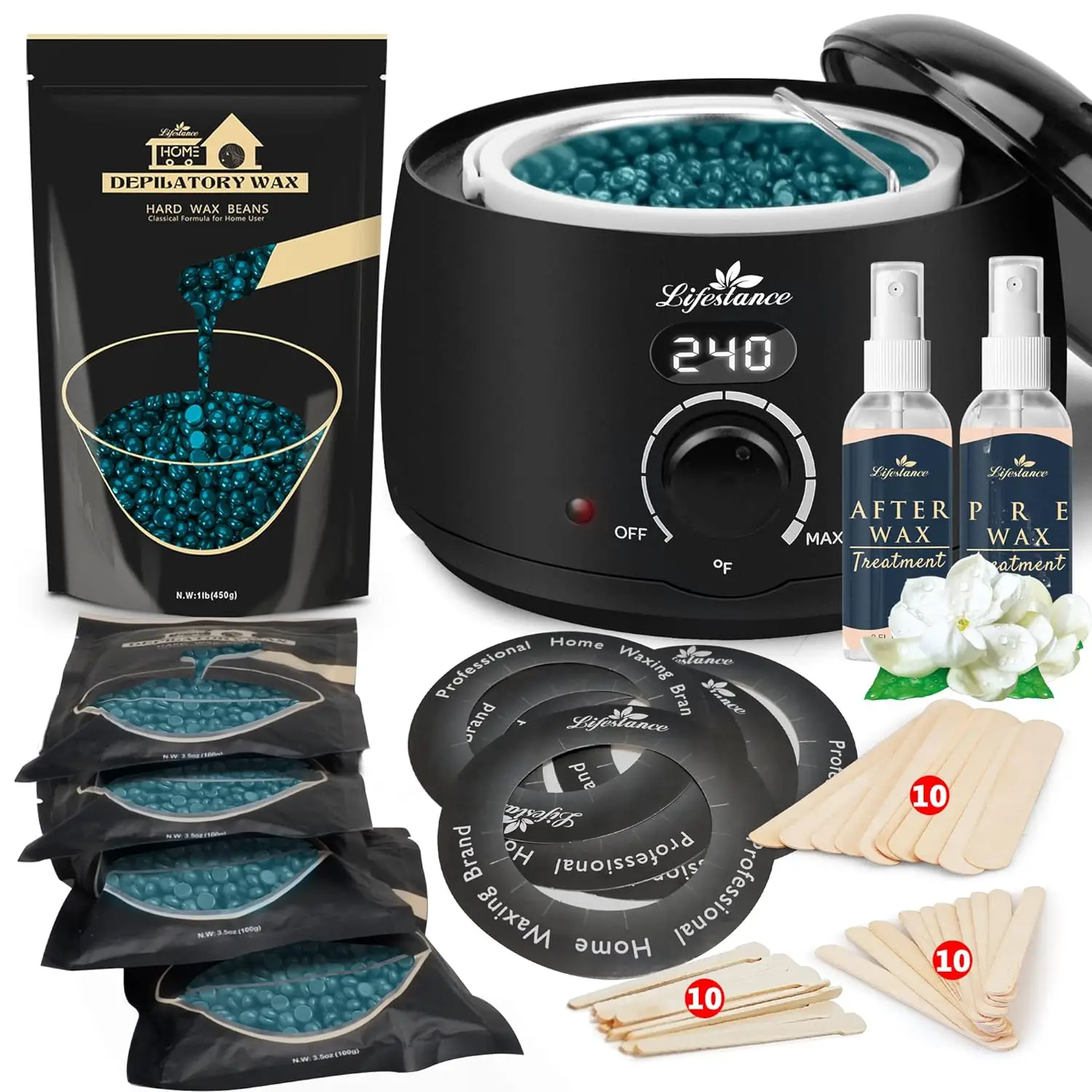 Professional Salon Use 100w Digital Electric Wax Warmer Large Large Capacity Depilatoy Wax Heater Waxing Kits For Body