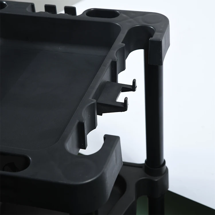 
Luxury Thickening Multipurpose Hotel Cleaning Janitorial Trolley With Housekeeping Maid Cart Trolley 