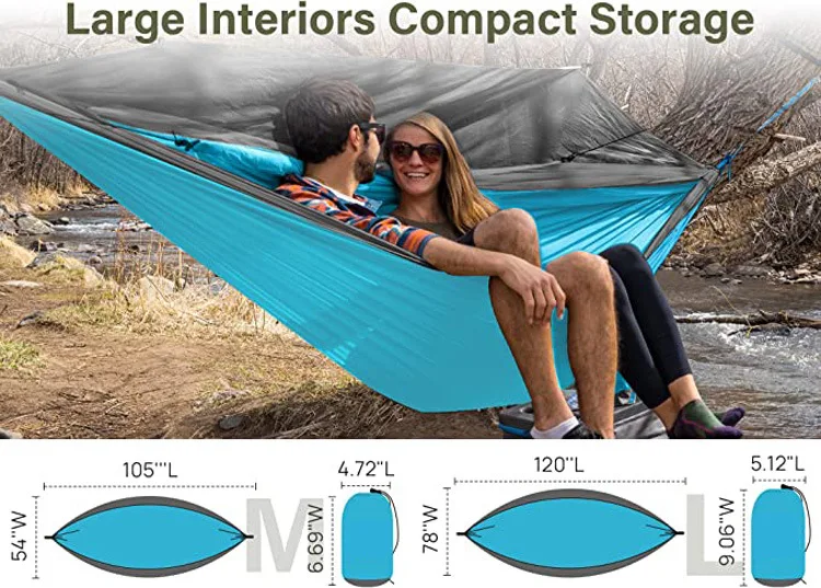 Hot Selling Outdoor Portable Parachute Nylon Camping Hammok/hamock/hamak/hammock with Tree Strap