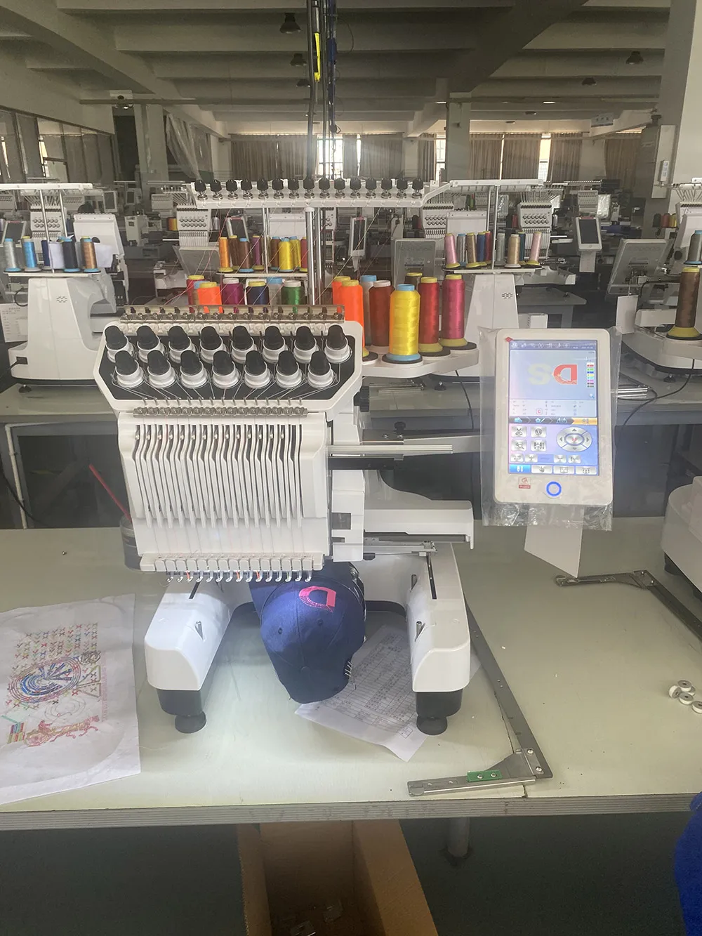 QK-3620 Factory single head 15 needles DAHAO new A15 computerized embroidery machine