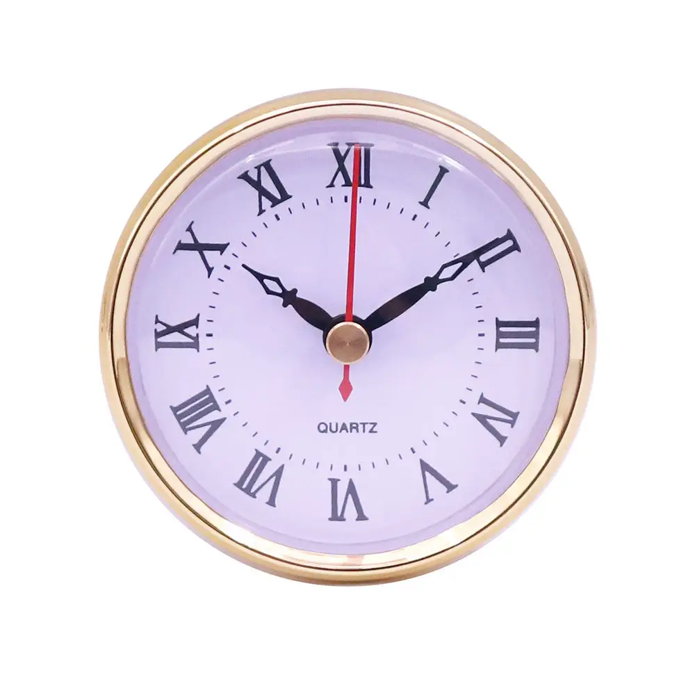European Roman inserts table clock insert Alphabet Analogue wall quartz clock for living room Home decoration