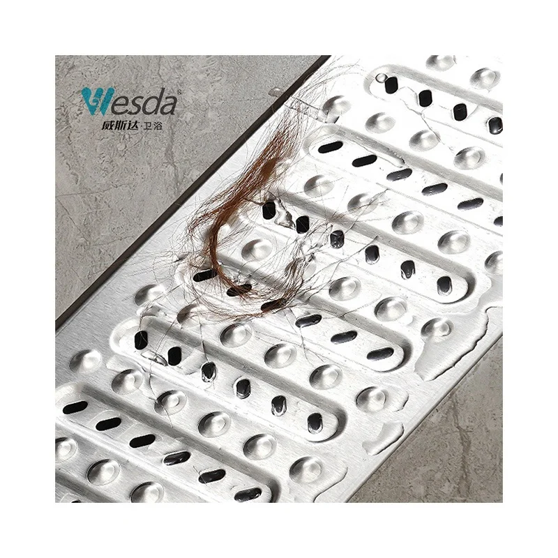WESDA China Wholesale Industry Metal Channel Drain Grate Gutter Cover Shower Stainless Steel Driveway Grate Floor Drain