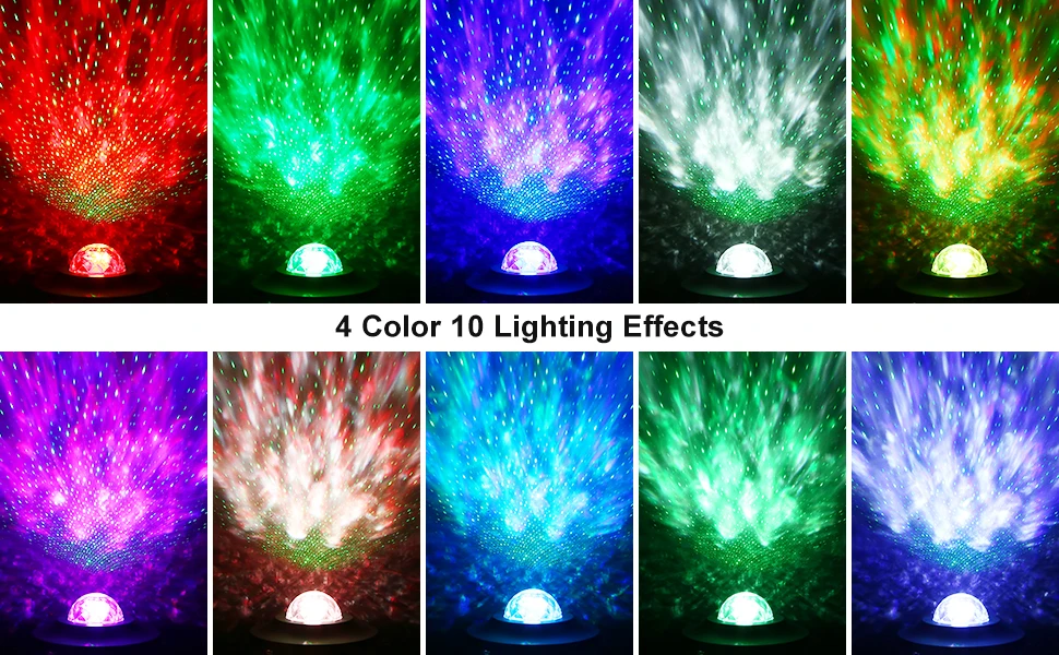 New Night Lights Laser Lamp Projection Speaker BT Music Starry Mini Wifi Smart Star Projector  Night Light Projector