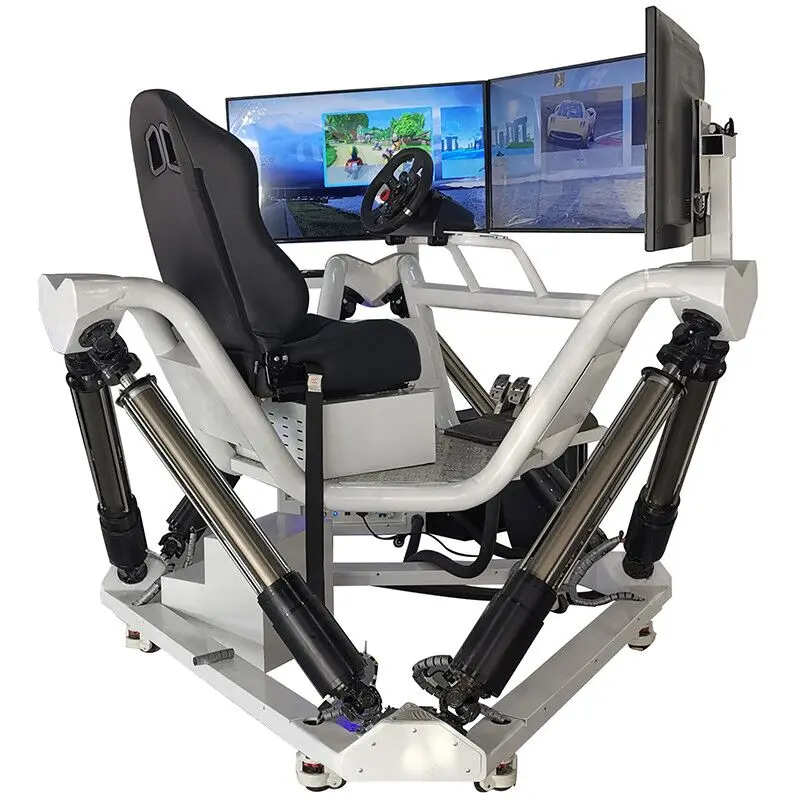 6 Dof платформа движения F1 гоночный автомобиль симулятор вождения 9D Vr трехэкранный F1 симулятор сиденья для гонок