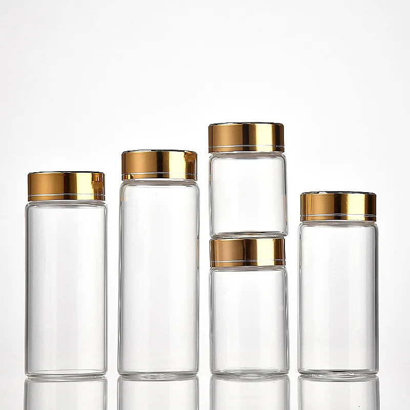 37mm screw mouth aluminum oxide 50ml 150ml 80ml 55ml 30ml 70ml 125ml 90ml 36ml 180ml 25ml transparent glass test tube bottle