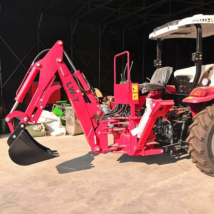Мини буксируемый экскаватор-погрузчик для тракторов 25-180hp сделано в