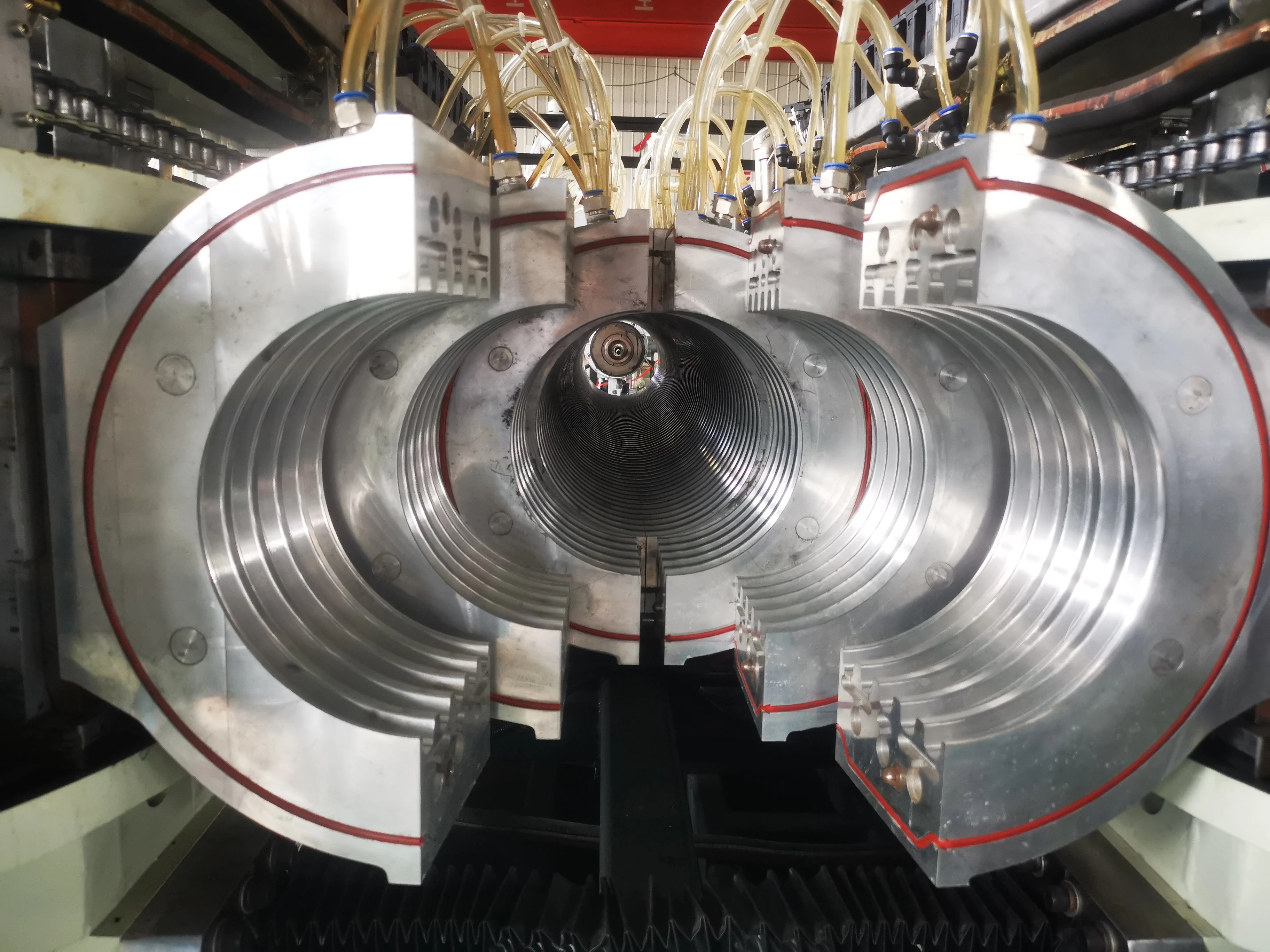 hdpe 160-315mm pipe line double wall extruder making dwc pipe