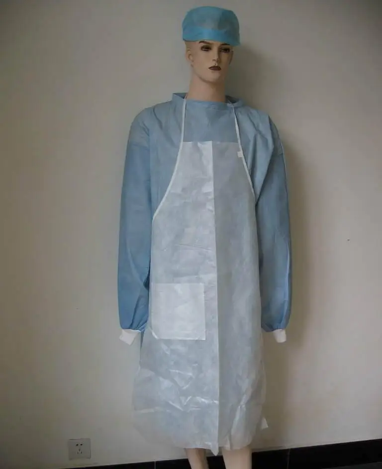 Одноразовый фартук LDPE HDPE CPE, устойчивый к жидкости, фартук для взрослых