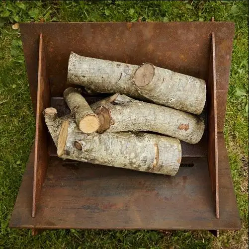 Outside Portable Splicing Firepit Corten Steel Folding Patio Fire Pit Table Outdoor Camping Metal Square Fire Pits