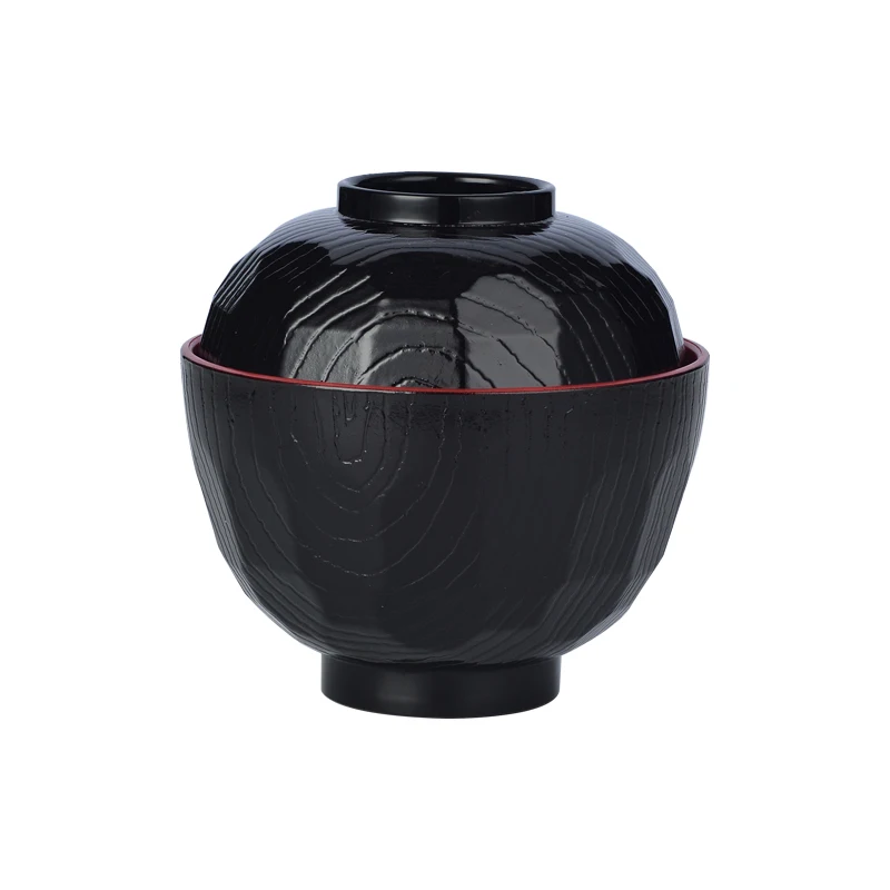 Commercial restaurant Miso Soup bowl Plastic small rice bowl with lid