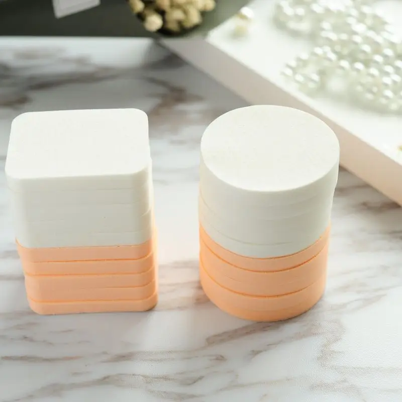 Cosmetic Facial Soft Latex Sponge Make Up Powder Puff Round Makeup Sponge Puff
