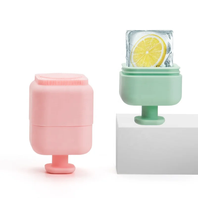 2024 Newest Design Facial Cooling Roller Face Massager Silicone Ice Roller For Black Circle Wrinkle And Injury For Derma Rolling