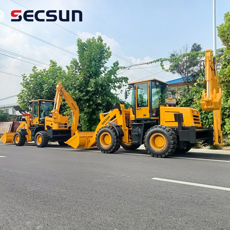 Secsun Новые поступления мини-погрузчик 1 8 тонн 2 тонны 6 экскаватор-погрузчик с гидравлическим приводом