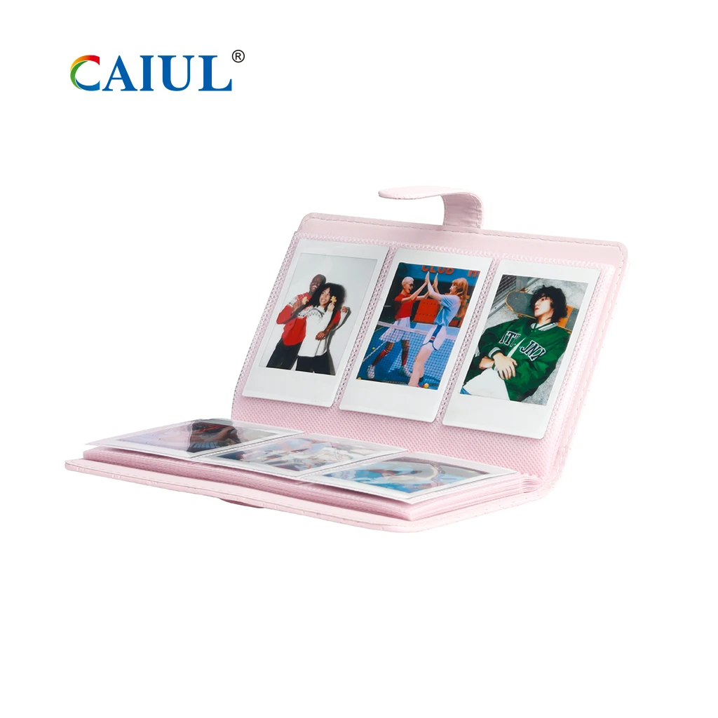 CAIUL 128 карманы Fujifilm Instax Мини-пленка с тиснением из искусственной кожи фотоальбом