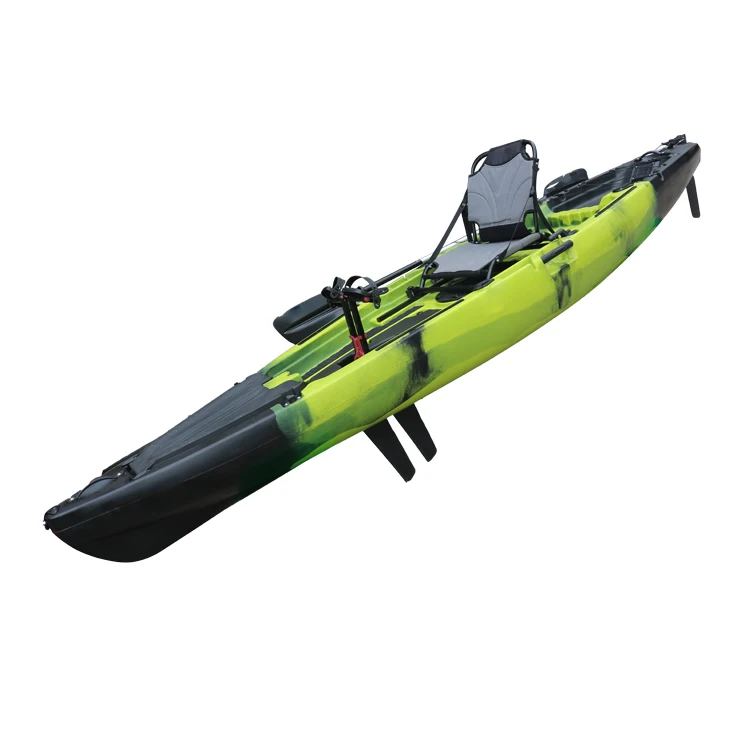 China Sports LLDPE Drop Stitch Inflatable Kayak with Pedals Plastic Outdoor Boat for Lake Drifting and Entertainment