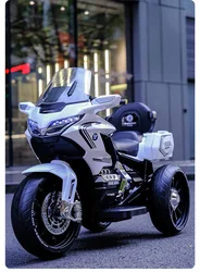 Ride-on cars for kids motorbike two-seater learning toys 4WD 12V/7A/10A battery tricycle motorcycle 390W motor Pedal to the gas